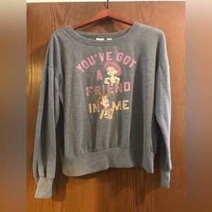 Disney Pixar ‘Toy Story’ “You’ve Got a Friend in Me” gray Sweater size L